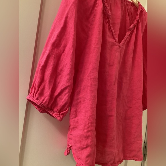 Pink linen top - Picture 2 of 6